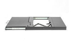 Console KVM modulare HD LCD con TFT da 17", connessione KVM VGA a 8 porte, touchpad, layout tastiera italiana
