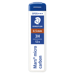 12 astucci da 12 mine 0.5mm MARSRMICRO 250 05-3H STAEDTLER