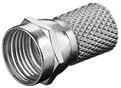 CONNETTORE ANTENNA TIPO "F" 7 MM ZINCO