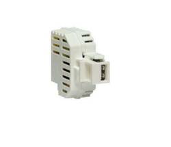 ADATTATORE KEYSTONE A INCASSO CON PRESA USB PER ALIMENTAZIONE USB-A 5V 3A
