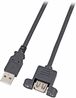 CAVO USB CONNETTORE A MASCHIO/A FEMMINA DA PANNELLO MT. 1,8