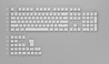 Set di 130 tasti Pudding bianco  PBT OEM