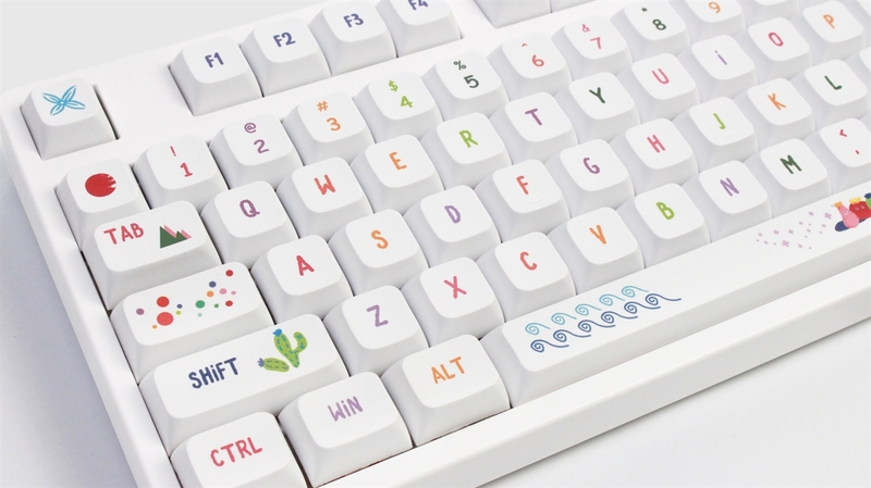 Set di 127 tasti Keycaps Summer Painting PBT XDA