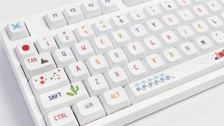 Set di 127 tasti Keycaps Summer Painting PBT XDA