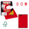 Etichetta adesiva C/502 rosso 100fg A4 105x72mm (8et/fg) Markin