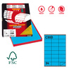 Etichetta adesiva C/500 blu 100fg A4 70x36mm (24et/fg) Markin