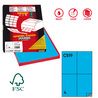 Etichetta adesiva C/519 blu 100fg A4 105x148,5mm (4et/fg) Markin