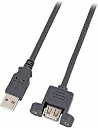 CAVO USB CONNETTORE A MASCHIO/A FEMMINA DA PANNELLO MT. 1,8