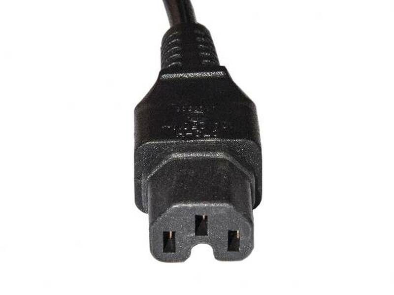 CAVO ALIMENTAZIONE CONNETTORI C14 MASCHIO C15 FEMMINA MT 1,80