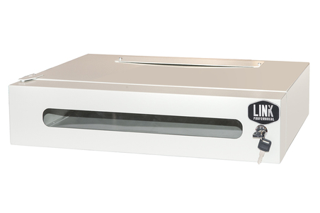 ARMADIO RACK 19" 2U PROFONDITA' 360 MM COLORE GRIGIO CON PORTA VETRO (AxPxL) CM 12x36x54