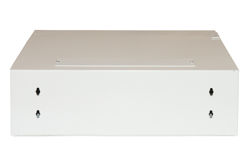 ARMADIO RACK 19" 3U PROFONDITA' 360 MM COLORE GRIGIO CON PORTA VETRO (AxPxL) CM 16x36x54