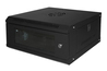 ARMADIO RACK 19" 4U LINK SERIE LIGHT COLORE NERO CON PORTA VETRO (AxPxL) MM 240X400X530 RIPIANO INCLUSO
