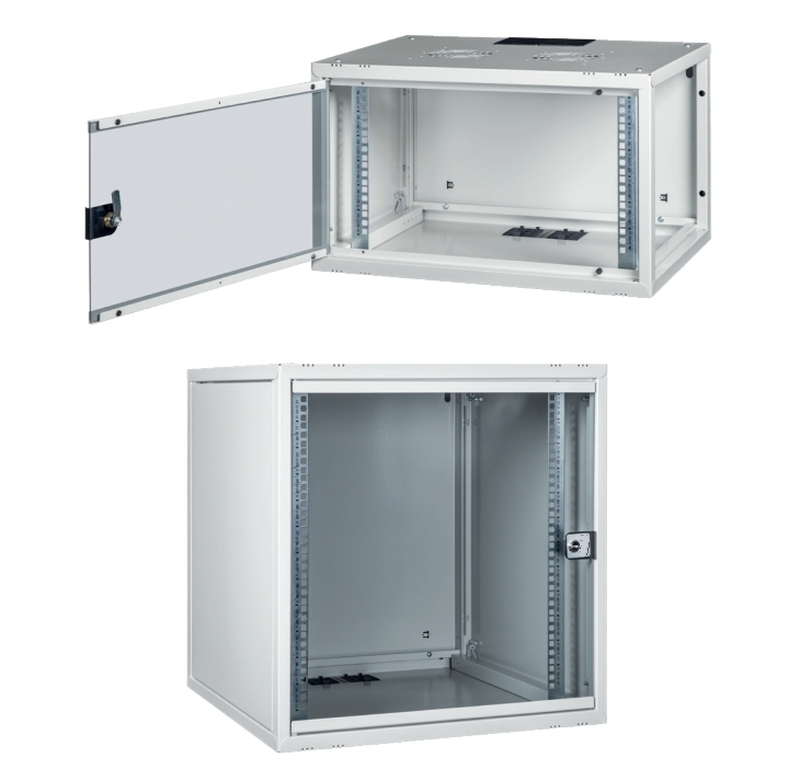 ARMADIO RACK 19" 9U PROFONDITA' 600 MM DA ASSEMBLARE GRIGIO DISASSEMBLATO SERIE EAVI