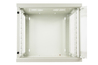 ARMADIO RACK 19" 9 UNITA' DA MURO (A)490X (L)540 X PROFONDITA' 600 MM. COLORE GRIGIO CHIARO PORTA VETRO