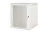 ARMADIO RACK 19" 9 UNITA' DA MURO A) 500 x (L) 600 x (P) 450 GRIGIO DISASSEMBLATO PORTA VETRO