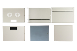 ARMADIO RACK 19" DISASSEMBLATO 12 UNITA' DA MURO PER RETI (A)595 X (L)540 X (P) 400 MM COLORE GRIGIO PORTA VETRO