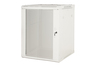 ARMADIO RACK 19" 12 UNITA' DA MURO (A) 635 x (L) 600 x (P) 450 GRIGIO DISASSEMBLATO PORTA VETRO