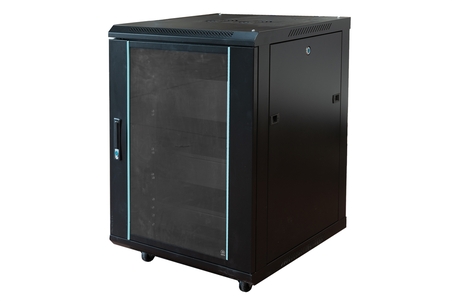 ARMADIO RACK 19" AUDIO VIDEO 600X600 15U COLORE NERO