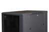 ARMADIO RACK PER RETI 19" 22U (A)1166, (L)600, (P)800 COLORE NERO PORTA VETRO DISASSEMBLATO
