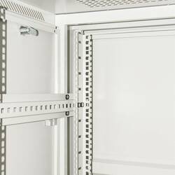 ARMADIO RACK 19" 27U (A)1388 (L)600 (P)1000 COLORE GRIGIO PORTA VETRO