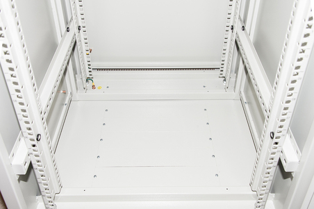 ARMADIO RACK 19" 27U (A)1388 (L)600 (P)1000 COLORE GRIGIO PORTA VETRO DISASSEMBLATO