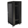 ARMADIO RACK 19 27U (A)1388 (L)600 (P)1000 COLORE NERO PORTA METALLO TRAFORATA