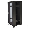 ARMADIO RACK 19" 27U (A)1388 (L)600 (P)1000 COLORE NERO PORTA VETRO DISASSEMBLATO