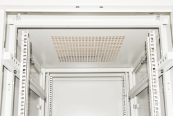 ARMADIO RACK 19" PER RETI 27U (A)1388 (L)600 (P)800 COLORE GRIGIO PORTA VETRO DISASSEMBLATO
