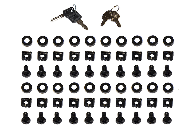 ARMADIO RACK 19" PER RETI 32U (A)1610, (L)600, (P)800 COLORE NERO PORTA VETRO DISASSEMBLATO