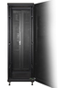 ARMADIO RACK 19" PER RETI 37U (A)1833, (L)600, (P)1000 COLORE NERO PORTA TRAFORATA DISASSEMBLATO