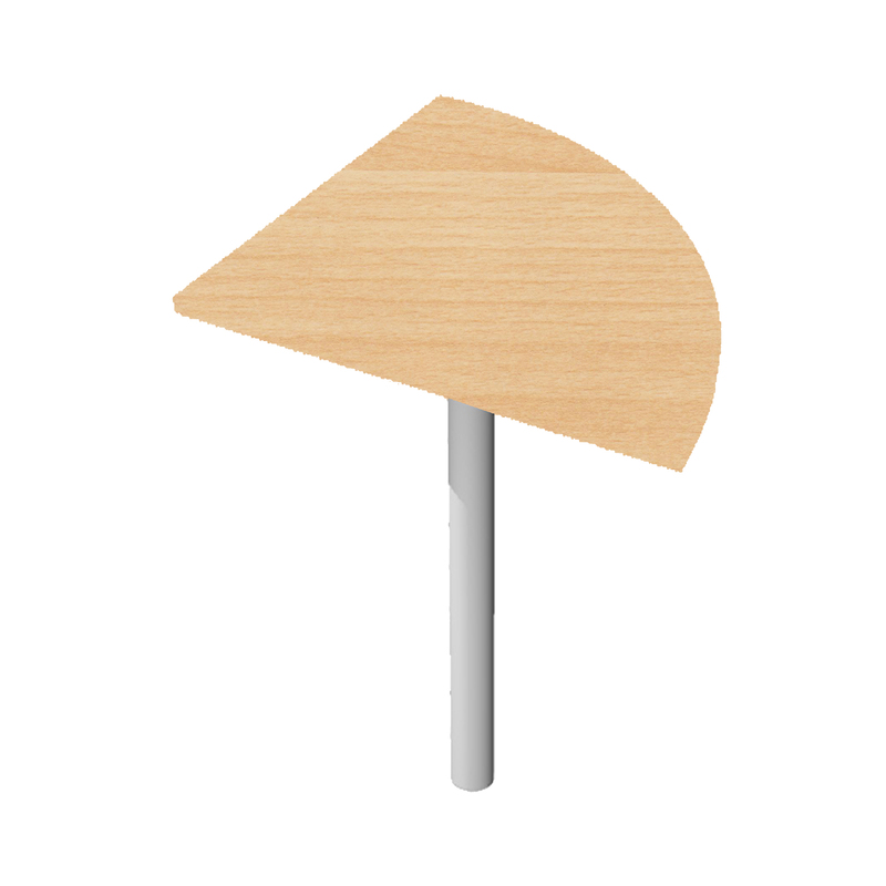 ANGOLARE 90  FAGGIO + GAMBA SUPPORTO x SCRIVANIE EASY