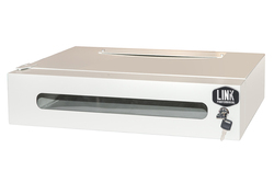 ARMADIO RACK 19" 2U PROFONDITA' 360 MM COLORE GRIGIO CON PORTA VETRO (AxPxL) CM 12x36x54