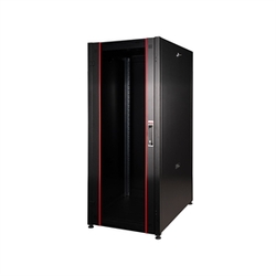 ARMADIO RACK PER RETI 19" 42U (A)2002, (L)600, (P)1000 COLORE NERO PORTA TRAFORATA SERIE EAVI