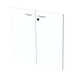 COPPIA ANTE in MELAMIN. x Mob.BASSO BIANCO - EASY