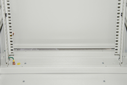 ARMADIO RACK 19" DISASSEMBLATO 6 UNITA' DA MURO PER RETI (A)370 X (L)540 X (P) 400 MM COLORE GRIGIO PORTA VETRO