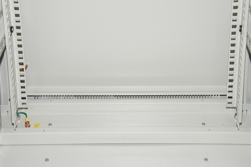 ARMADIO RACK 19" 42U (A)2055, (L)600, (P)800 COLORE GRIGIO PORTA VETRO