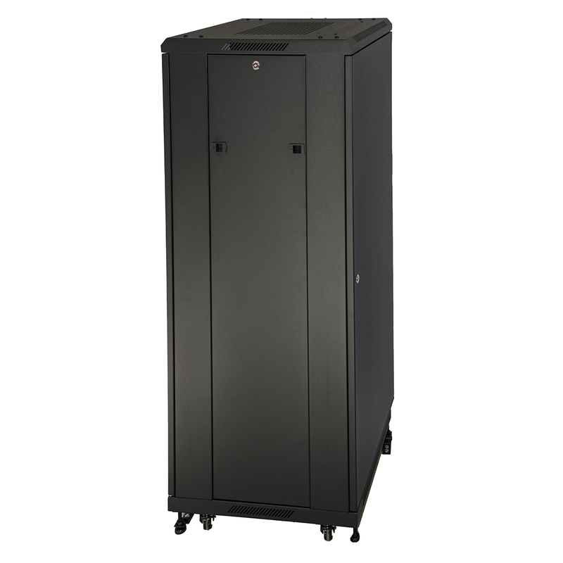 ARMADIO RACK 19" 6 UNITA' DA MURO PER RETI (A)350 X (L)540 X (P) 450 MM COLORE GRIGIO PORTA VETRO