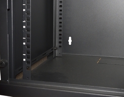 ARMADIO RACK 19" 6 UNITA' DA MURO PER RETI (A)350 X (L)540 X (P) 450 MM COLORE NERO PORTA VETRO