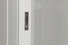 ARMADIO RACK 19" 42U (A)2055, (L)800, (P)1000 PORTA TRAFORATA COLORE GRIGIO DISASSEMBLATO CON GUIDACAVI  LATERALE