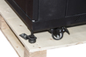 ARMADIO RACK 19" 42U (A)2055, (L)800, (P)1000 PORTA VETRO COLORE NERO CON GUIDACAVI  LATERALE
