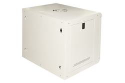 ARMADIO RACK 19" 9U  LINK SERIE LIGHT COLORE GRIGIO CON PORTA VETRO (AxPxL) MM 450X400X530 RIPIANO INCLUSO
