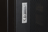 ARMADIO RACK 19" 42U (A)2055, (L)800, (P)800 COLORE NERO PORTA TRAFORATA CON GUIDACAVI  LATERALE