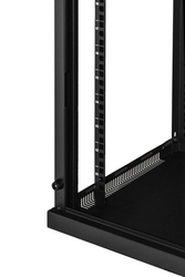 ARMADIO RACK 19" 9 UNITA' DA MURO PER RETI (A)485 X (L)540 X (P) 450 MM COLORE NERO PORTA VETRO