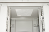ARMADIO RACK 19" 42U (A)2055, (L)800, (P)800 COLORE GRIGIO PORTA VETRO CON GUIDACAVI  LATERALE