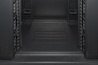 ARMADIO RACK 19" 9U LINK SERIE LIGHT COLORE NERO CON PORTA VETRO (AxPxL) MM 450X400X530 RIPIANO INCLUSO