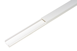 CANALINA PASSACAVI IN PVC MM 20x10 MT 1 CON COPERCHIO SCORREVOLE BIANCO