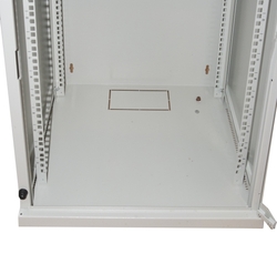 ARMADIO RACK 19" 12 UNITA' DA MURO PER RETI (A)620 X (L)540 X (P) 450 MM COLORE GRIGIO PORTA VETRO