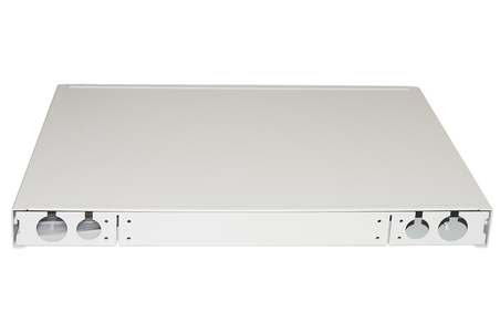 PANNELLO FIBRA OTTICA 19" CON 24 PORTE SC DUPLEX PROFONDITA' 250 MM GRIGIO CON ACCESSORI