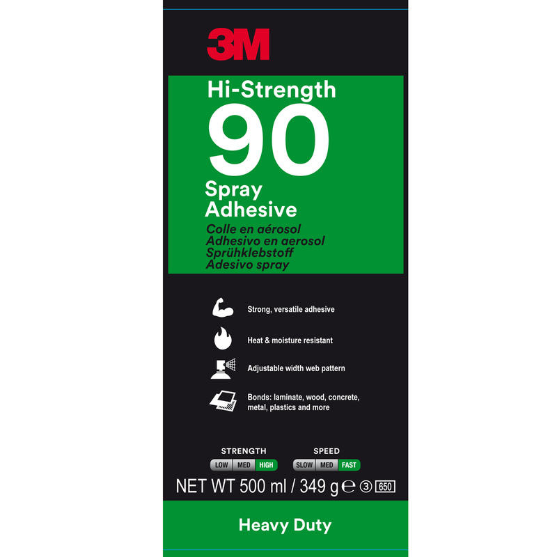 ADESIVO SPRAY 90 A PRESA RAPIDA 500ML 3M