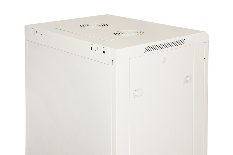 ARMADIO RACK 19" 20 UNITA' DA MURO (A)995X (L)600 X PROFONDITA' 450 MM. COLORE GRIGIO PORTA VETRO